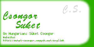 csongor suket business card